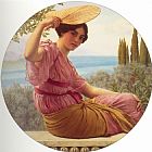 John William Godward Golden Hours painting